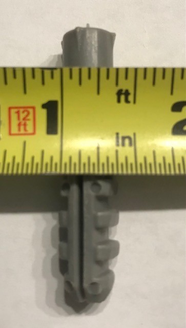 CONCRETE/BRICK/STONE HARD PLASTIC WALL ANCHORS 3/8 X 1-7/8 (GRAY) 100 PIECES! gallery