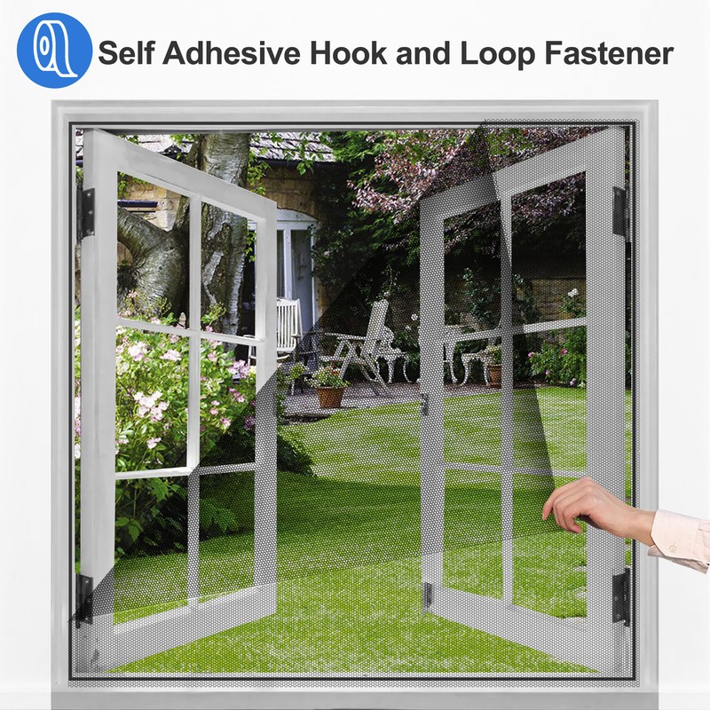 5PCS Self-Adhesive Window Screen Mesh Insect Mosquito Net DIY Kit with Tape Set gallery