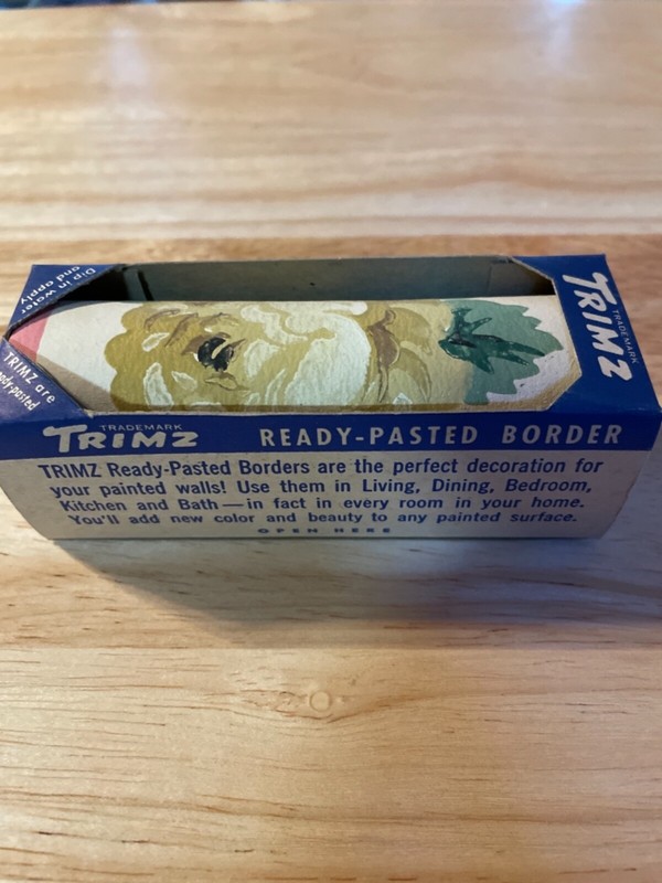 TRIMZ Ready-Pasted Washable Wall Paper Border Romance 1930s Original Pkg gallery