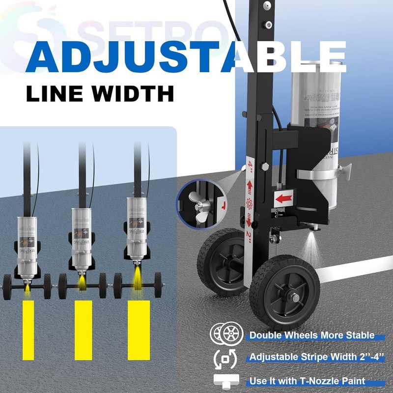Striping Line Paint Wand Sport Field Parking Lot Striping Paint Sprayer Machine gallery