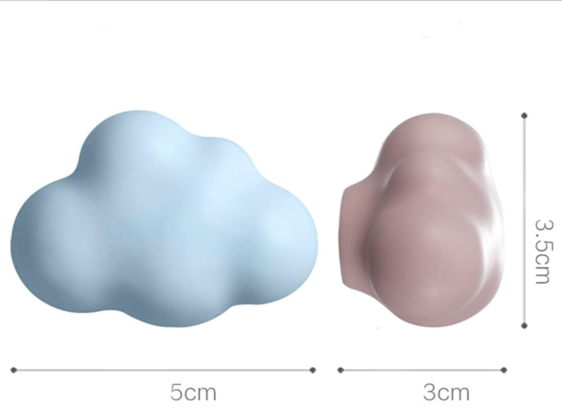 2PCS Matte Cartoon Children Room Ceramic Cabinet Knobs Moon Star Wardrobe Handle gallery