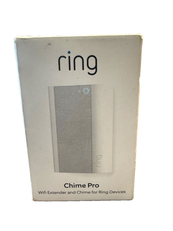 Ring Chime Pro Wi-Fi Extender for Smart Doorbell – White (8AC1PZ-0EN0). NIB