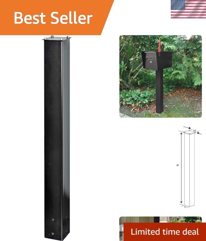 Sturdy 43-Inch In-Ground Mailbox Post – Fits All Locking Security Mailboxes