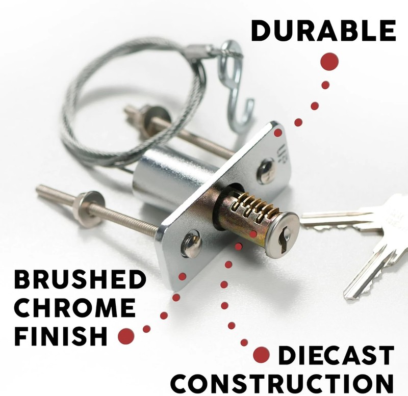 Garage Door Emergency Release Lock Kit, Universal Keyed Disconnect System for Ov gallery