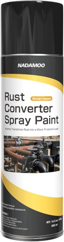 Protective Black Matte Rust Converter Spray Paint – 650ml, 15-17 Sq.ft Coverage gallery