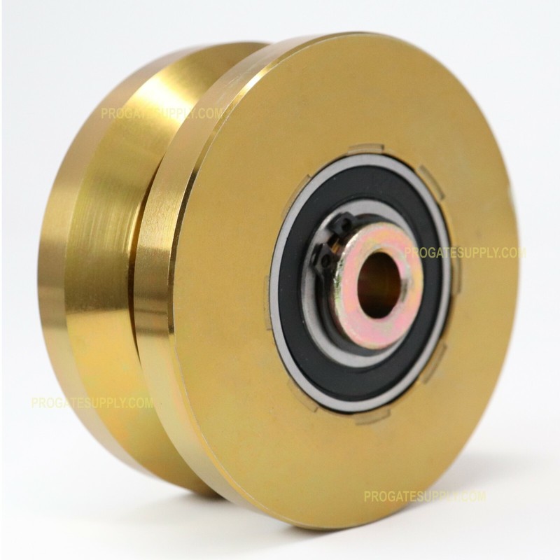 4″ V Groove Heavy Duty Caster Track Solid Wheel GatorPro Sliding Gate Roller