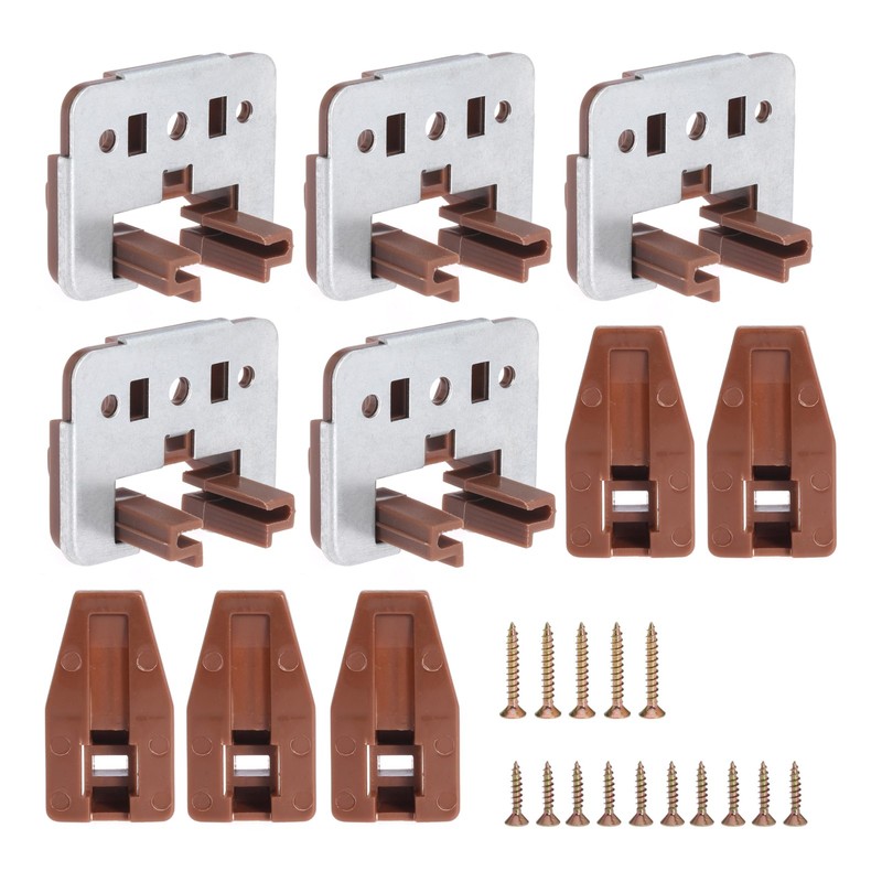 10pcs Drawer Slide Track Guide Glide For Center Mount Drawer For Dressers And Fo