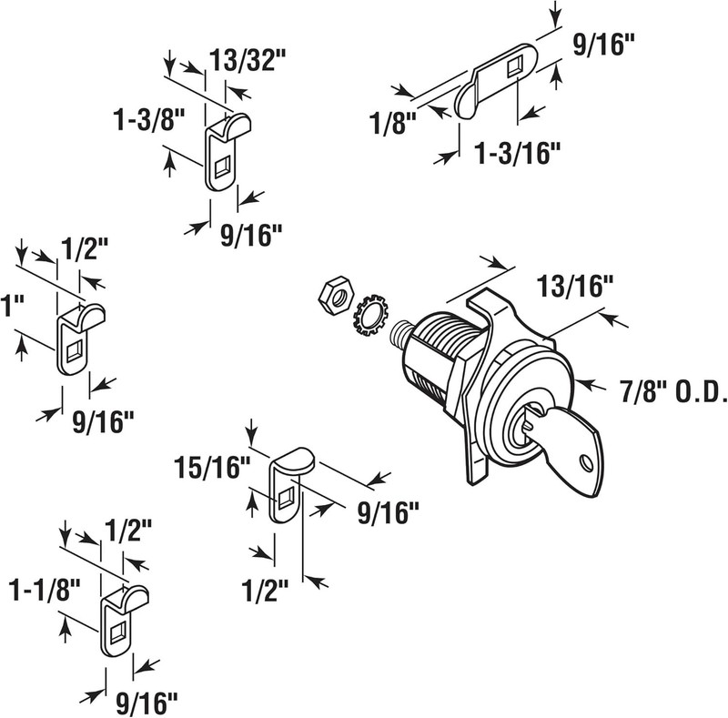 S 4573 Mailbox Lock – Replacement, Multipurpose Mailbox Lock for Several Bran... gallery
