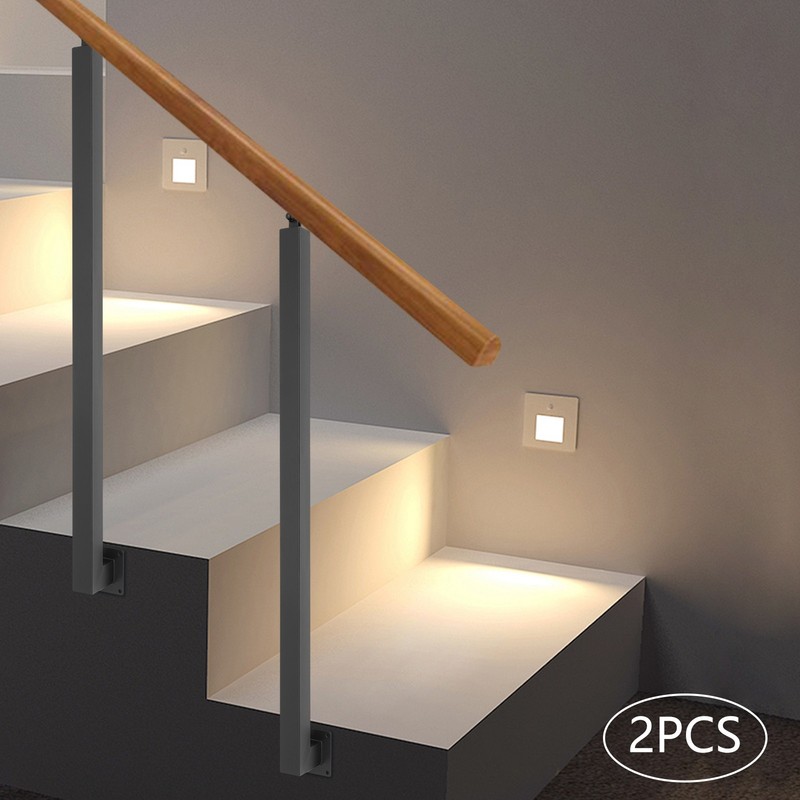 2Pcs 100cm Stair Railing Posts Steel Stair Baluster Post Side Mount Stairpost