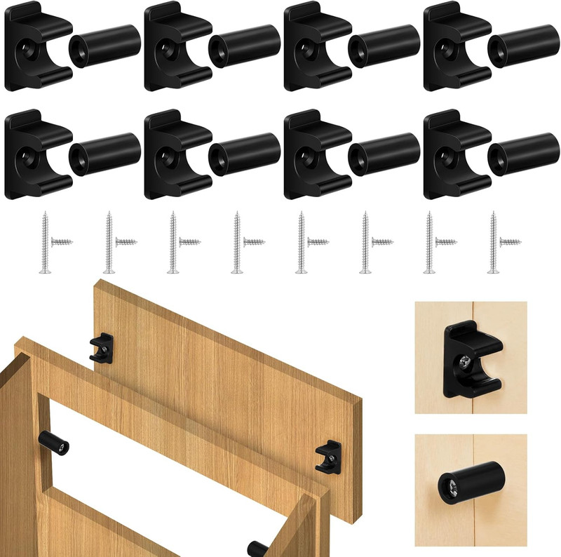 False Cabinet Front Clip False Drawer Front Clips Sink Tip Out Snap with Screws gallery