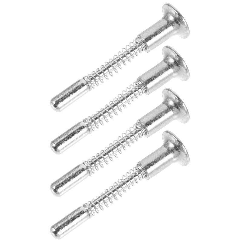 4Pcs Mini Crib Spring Loaded Latches Silver Iron Durable Bed Fasteners gallery
