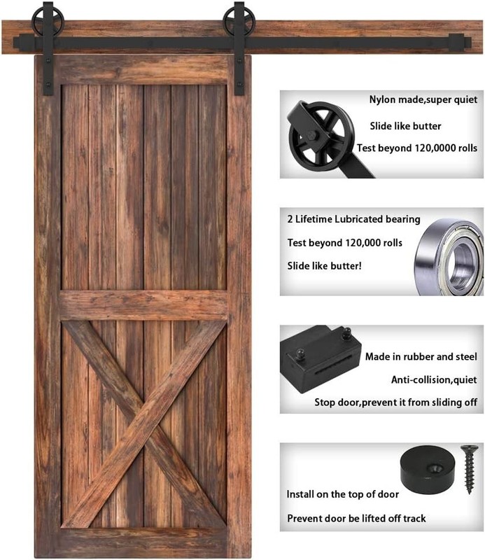 Single Wood Sliding Door Track System gallery