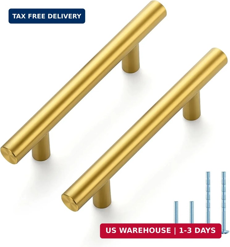 JOY DECOR 5 Pack 5 Inch Cabinet Pulls Kitchen Cabinet Handles with 3 Inch Hole C