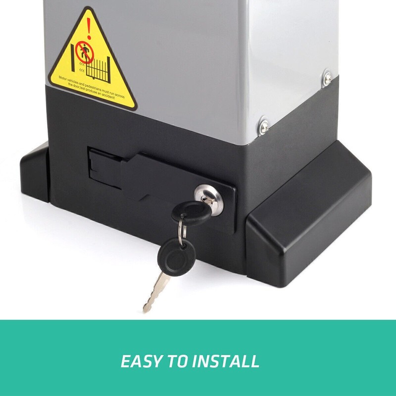 3300LBS Electric Automatic Sliding Gate Opener Motor APP+Keypad+4 Remote Control gallery