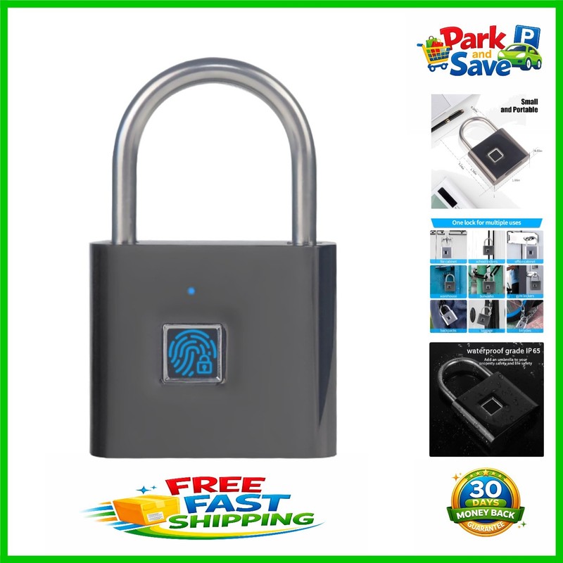 Keyless Fingerprint Padlock – Waterproof & Portable for Travel Security Needs