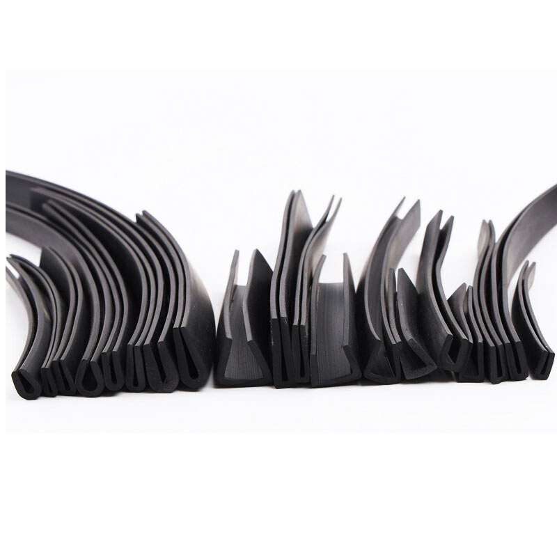 1mm~12mm Edge Protection Frame Profile Rubber Edging Trim Seal U-profile Slot gallery