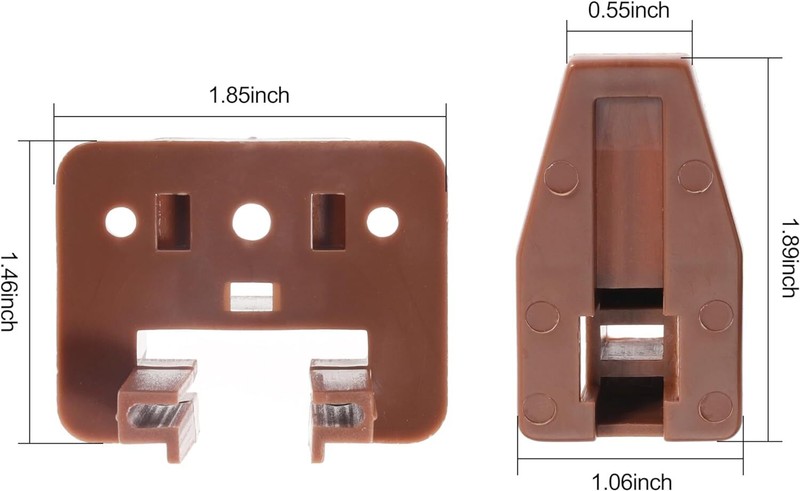 10PCS Drawer Slide Track Guide Glide for Center Mount Drawer for Dressers and fo gallery