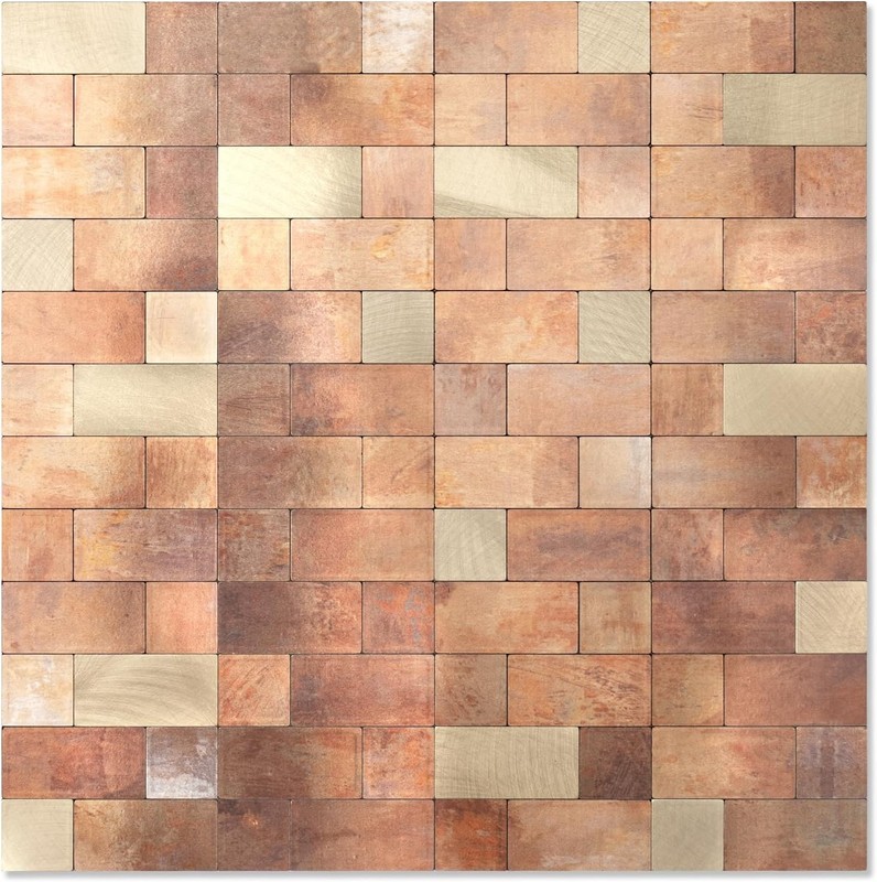 Peel and Stick Backsplash Tile, Stick on Stainless Steel Backsplash Metal Til... gallery