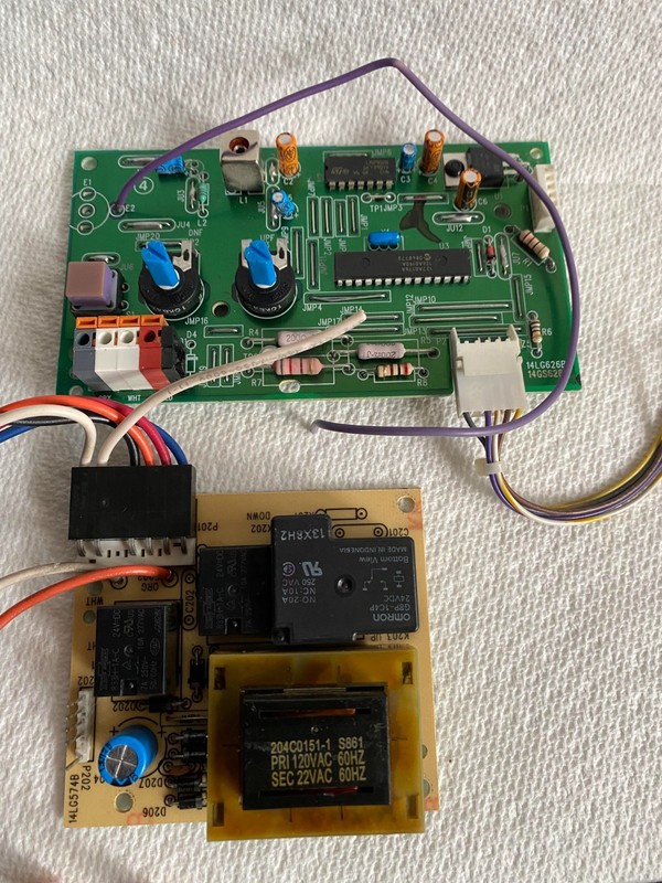 Liftmaster Chamberlain 41AB050-2M Circuit Board Purple Learn Button – BOARD ONLY