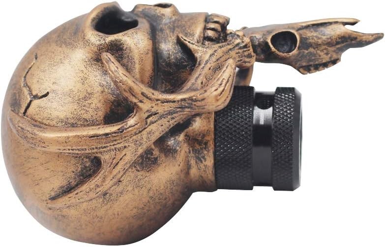Skull with Beard Car Gear Stick Shift Shifter Knob Universal fit for Most Copper gallery