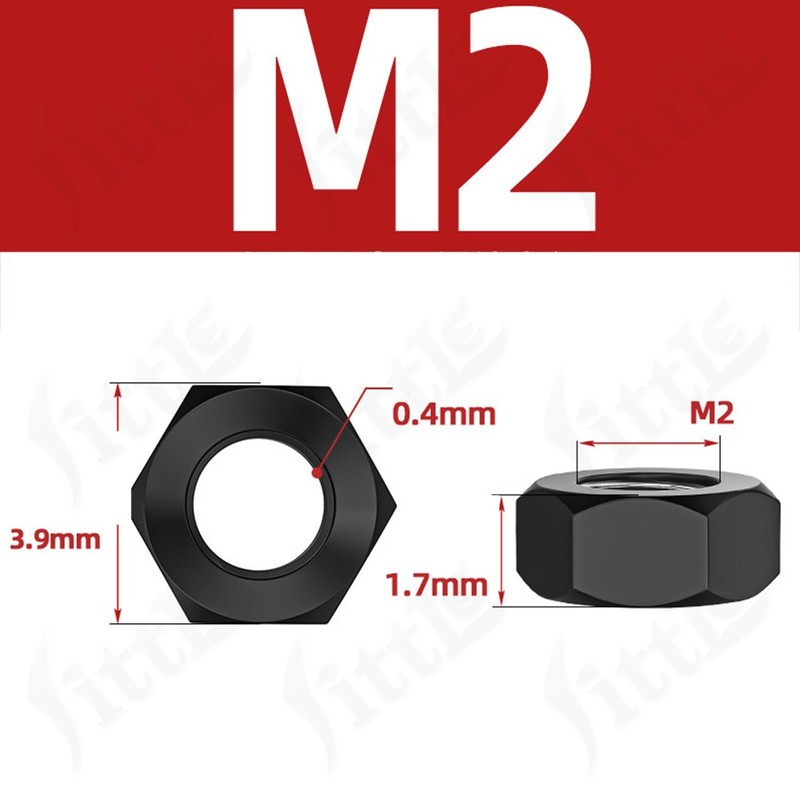 4.8/8.8/10/10.9/12.9 High Strength Steel Hexagon Hex Full Nuts Screws Cap M2-M30