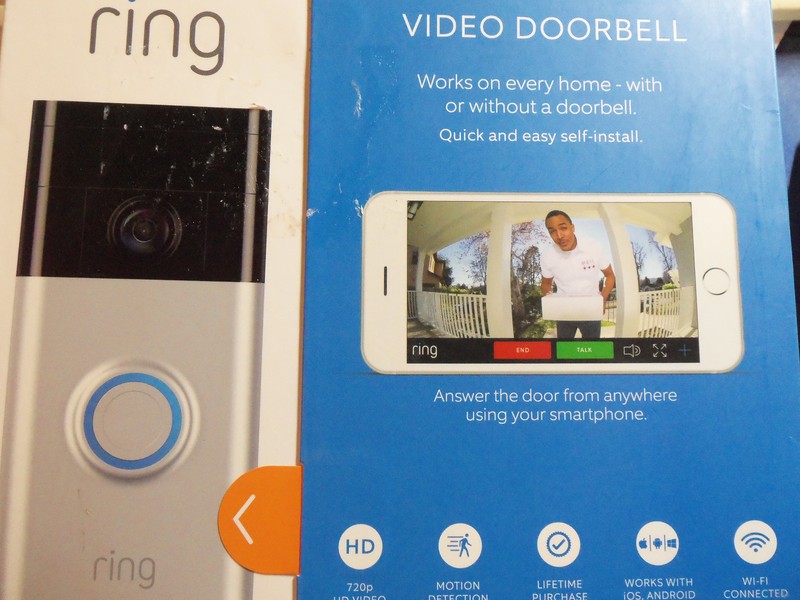 RING WI-FI ENABLED HD NETWORK SMART PHONE VIDEO SECURITY CAMERA DOORBELL