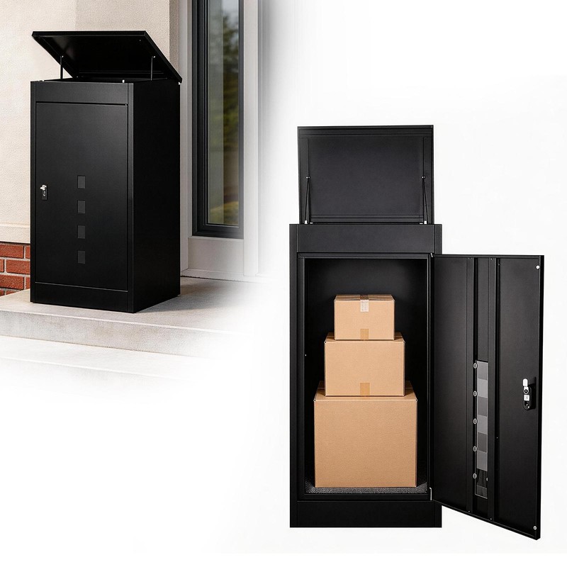 Outside Package Delivery Box w/Lockable Secure for Porch,Curbside,House