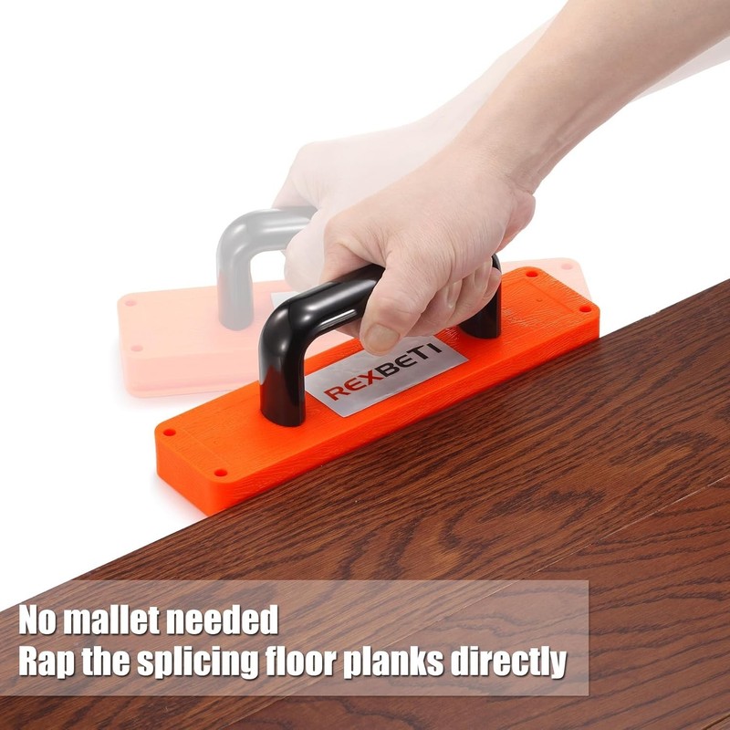 Professional LVP Installation Kit with Mallet, Pull Bar & 40 Spacers for Floors gallery