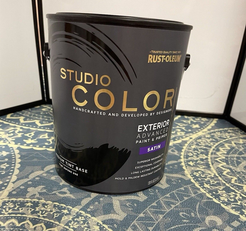 Rust-Oleum Studio Color, Exterior Advanced Paint and Primer Satin Medium Tint