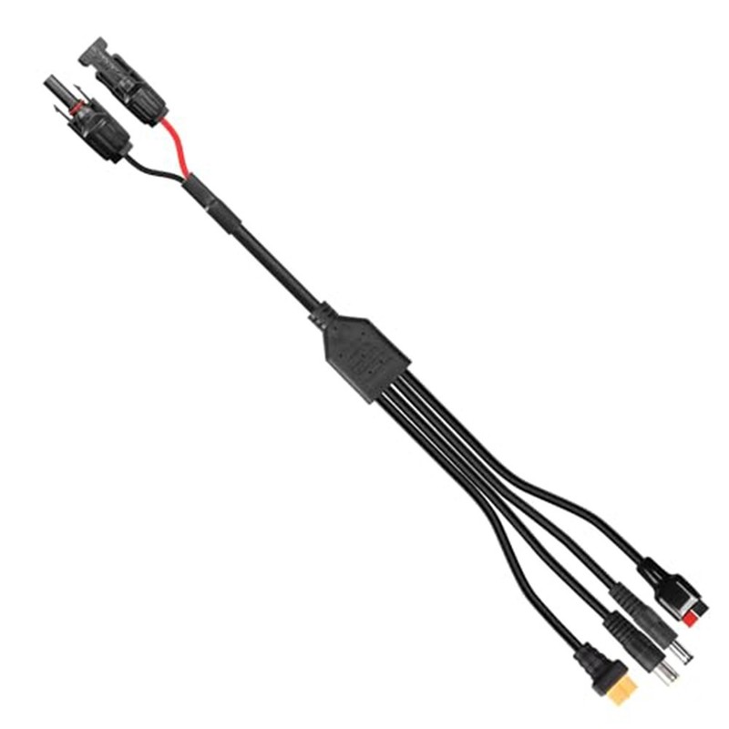 4in1 Solar Charging Cable Compatible with Various Connectors for 100W 1000W