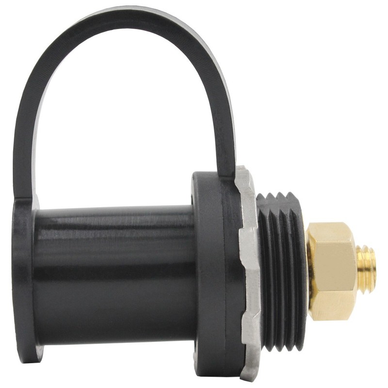 M10 Terminal Post Passthrough Firewall Bulkhead Thru Panel 12v All BLACK RED SET gallery