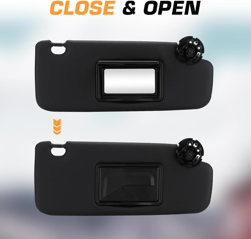 Left Driver & Right Passenger Side Black Sun Visor Fit for Chevrolet Chevy Cruze gallery