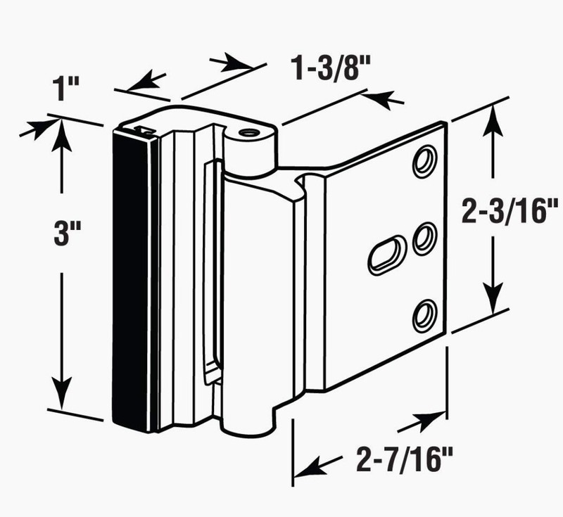 High Security Door Reinforcement Lock , Prime-Line Products U 10827 gallery