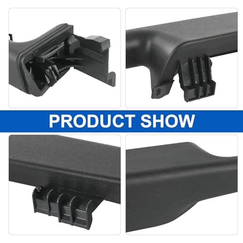 Driver Left & Passenger Right Side Front Door Armrest Driver & Passenger Black gallery