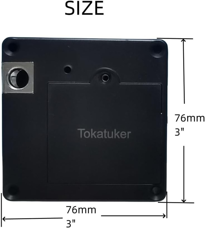 Invisible Cabinet Lock, Hidden NFC Lock DIY RFID Latch with USB Cable Power for gallery