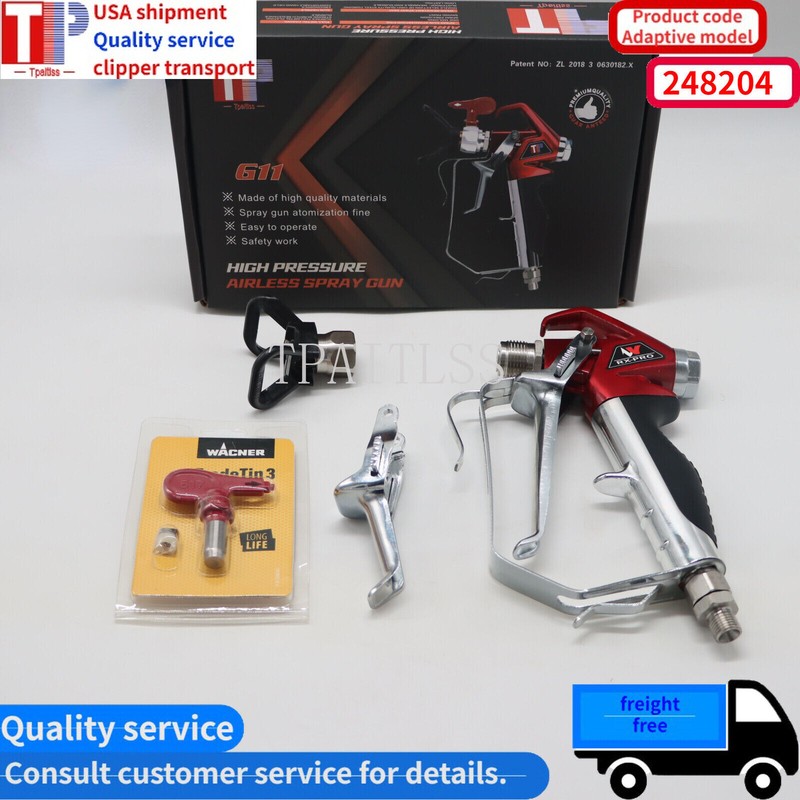 Airless Spray Gun 538020 RX-Pro Red Series w/ 517 Tip & Guard 538-020 USA