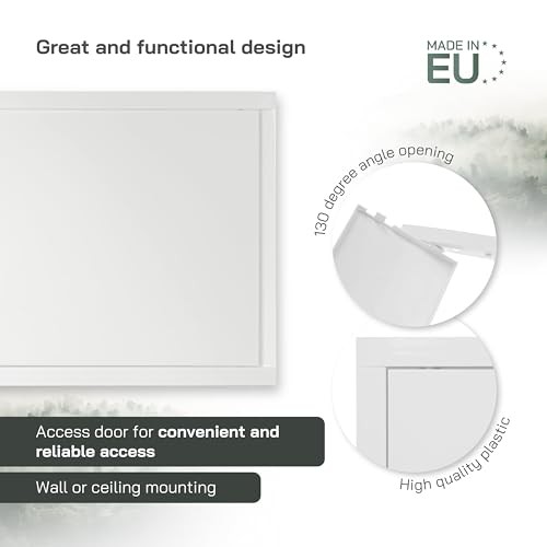 6" x2" Inch White Plastic Access Panel – ABS Service Door 16" x 12" - White 1 gallery