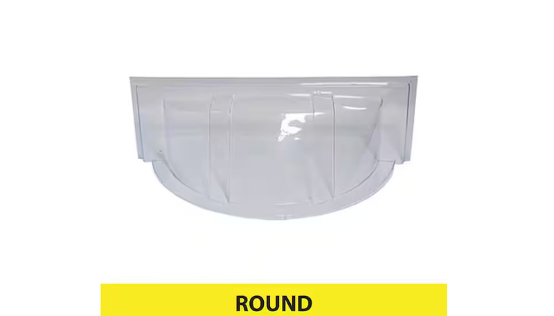 Window Well Cover Round Bubble, Economy 39 in. W x 17 in. D x 15 in. H, 1 Pack