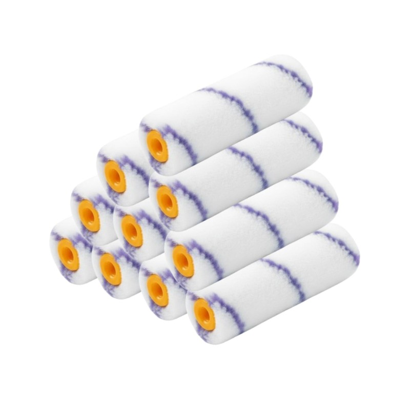 Mini Paint Roller Sleeve 4inch Microfabric Small Painting Roller Emulsion Gloss
