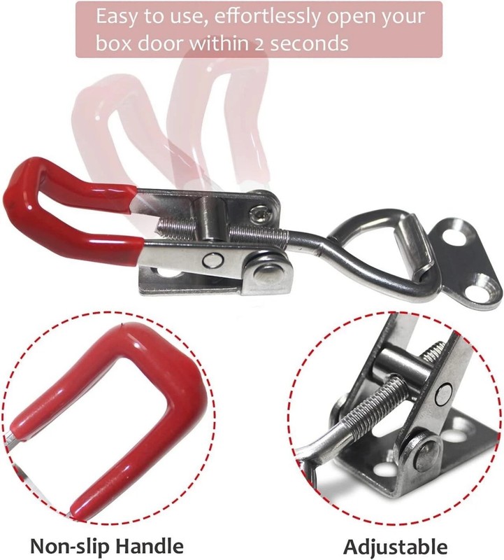 4Pack Toggle Latch Clamp Adjustable Latch Smoker Clamps Heavy Duty Latches gallery