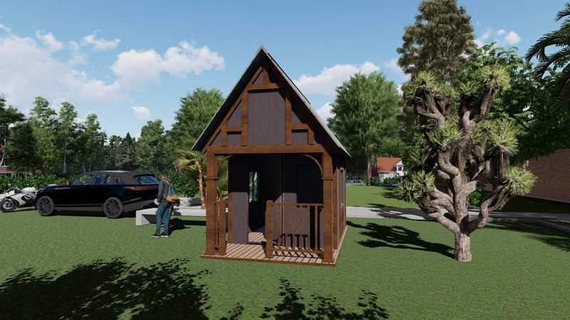Wood Construction Tiny Home Building Plans - 8' x 10' - 80sqft gallery