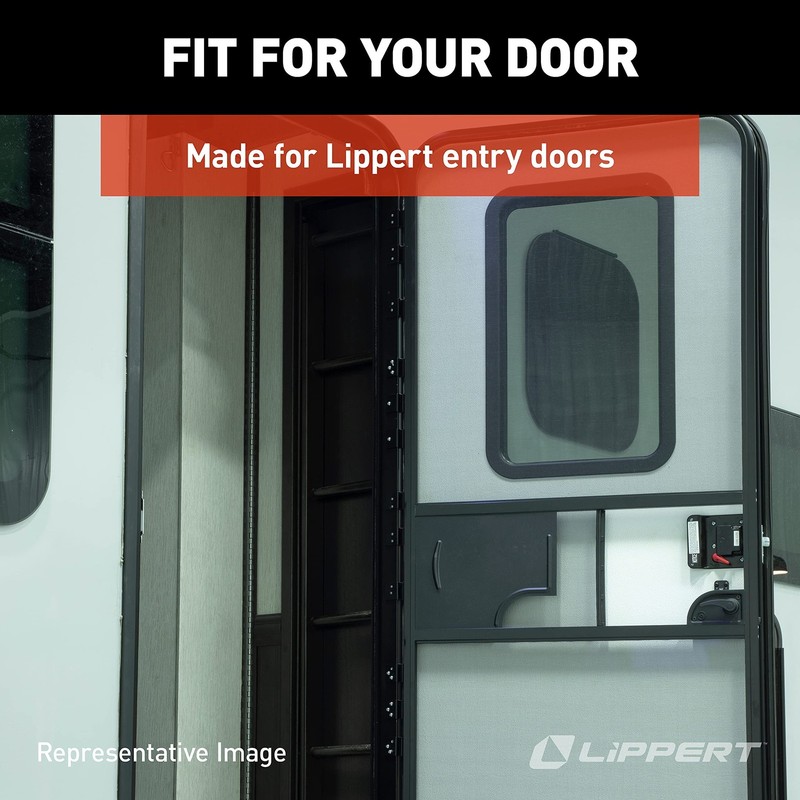 Lippert Components RV Entry Door Friction Hinge Kit for 5th Wheel, Travel Tra... gallery