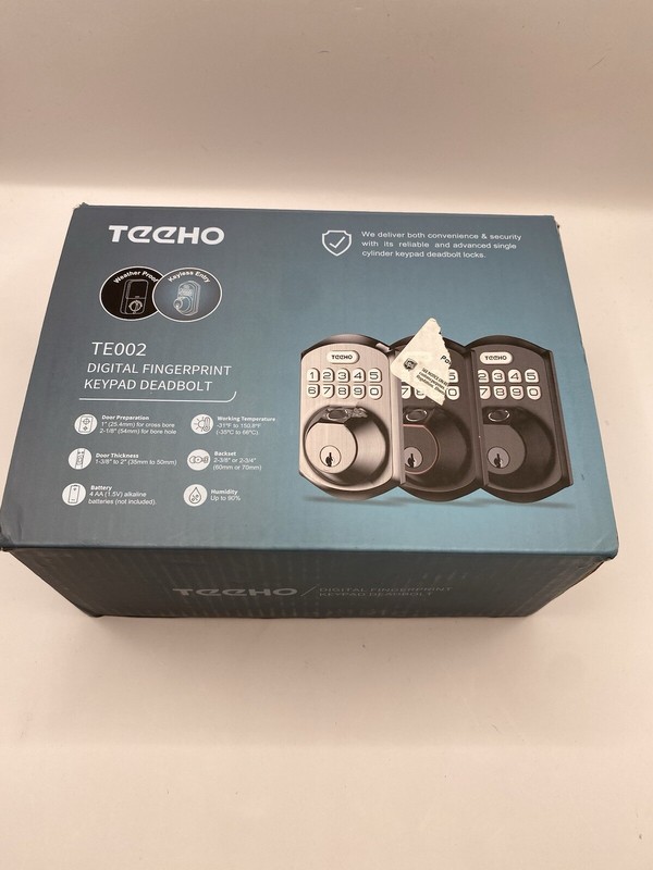 TEEHO TE002 Digital Fingerprint Keypad Deadbolt / Keyless Entry