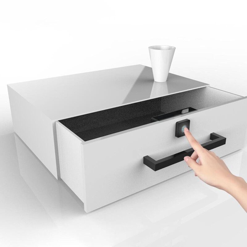 Easy Operate Fingerprint Smart Lock Keyless USB Rechargeable Cabinet Drawer Door gallery