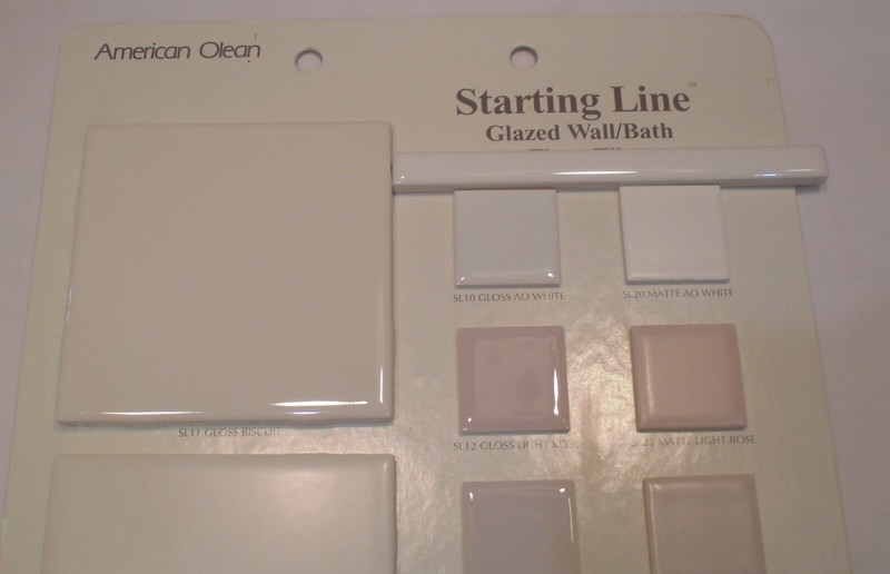 1 pc. *Gloss White #SL10* Ceramic Tile; Pencil - Liner - Sizzle; 1/2" X 6" A.O. gallery