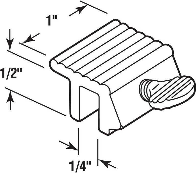 Heavy-Duty Sliding Window Locks for Metal Frames - 2 Packs of White Thumbscrew gallery