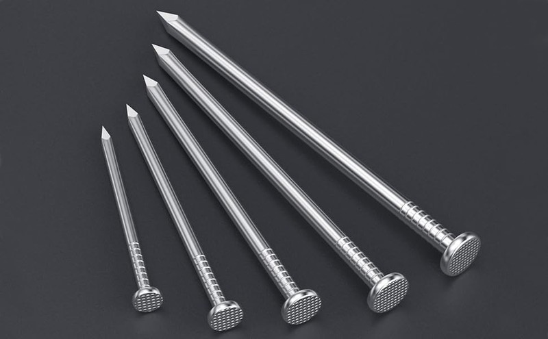 1300PCS Stainless Steel Hardware Nails, 3/4 Inch 17Gauge Flat Head Nails for ... gallery