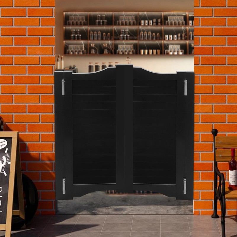 180° Corridor Partition Double Door, Partition Door, Half-height Louvered Door