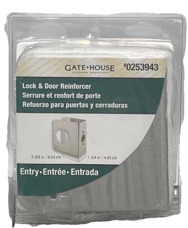 Gatehouse Lock & Door Reinforcer 2-3/8” X 1-3/4” Stainless Steel 0253943. {7}.