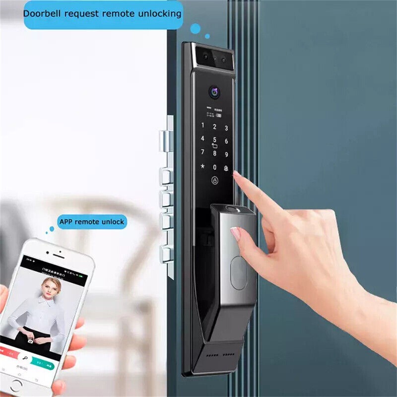 3D Face Recognition Door Lock Keyless Smart Mortise Lock Security Intelligent gallery